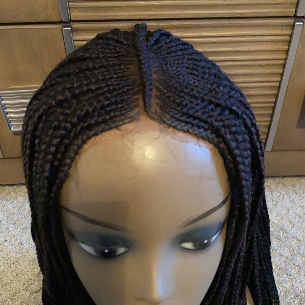4X4 closure braided lace wig